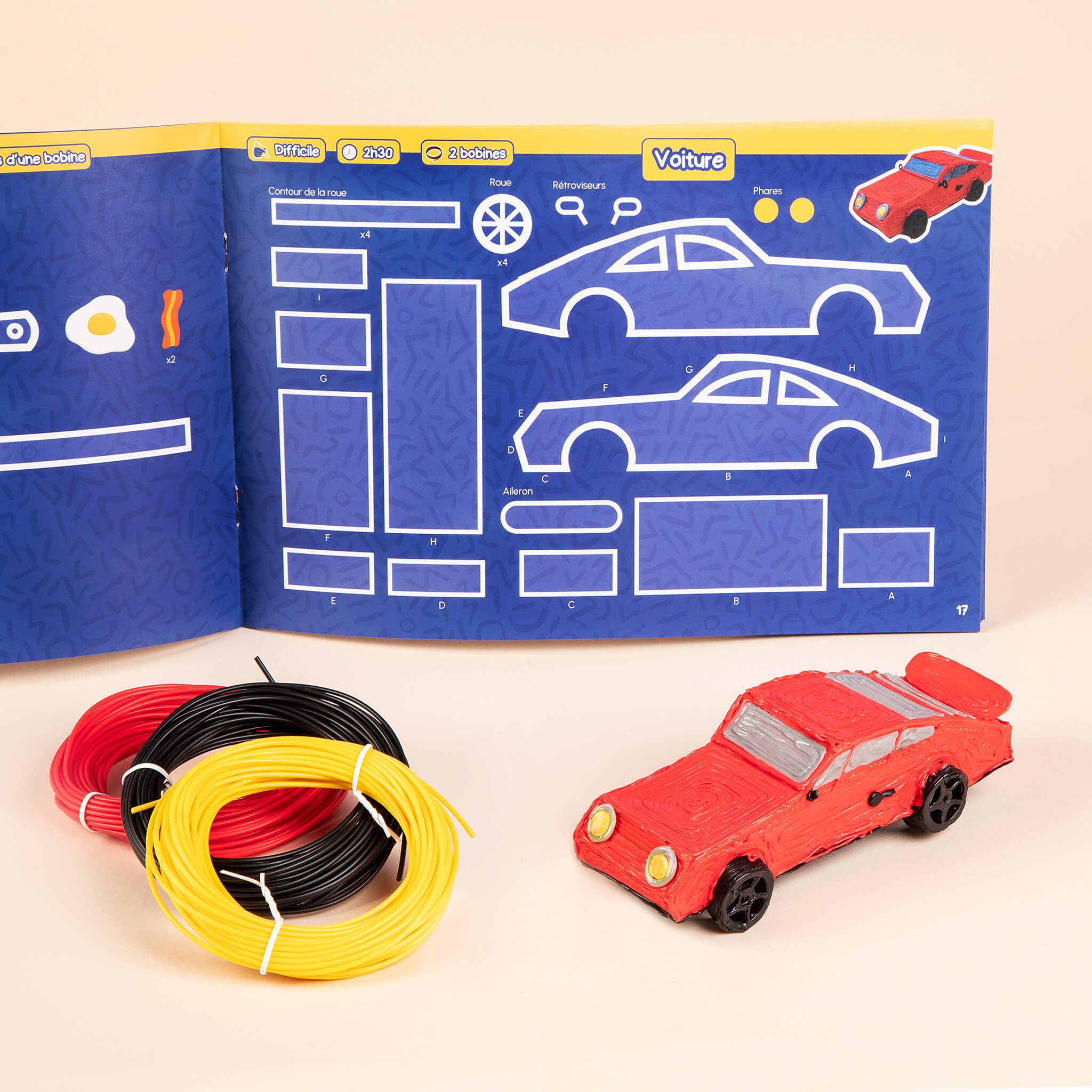 Cuaderno Experto 3D Pen'Up 3D, modelos para bolígrafo 3D