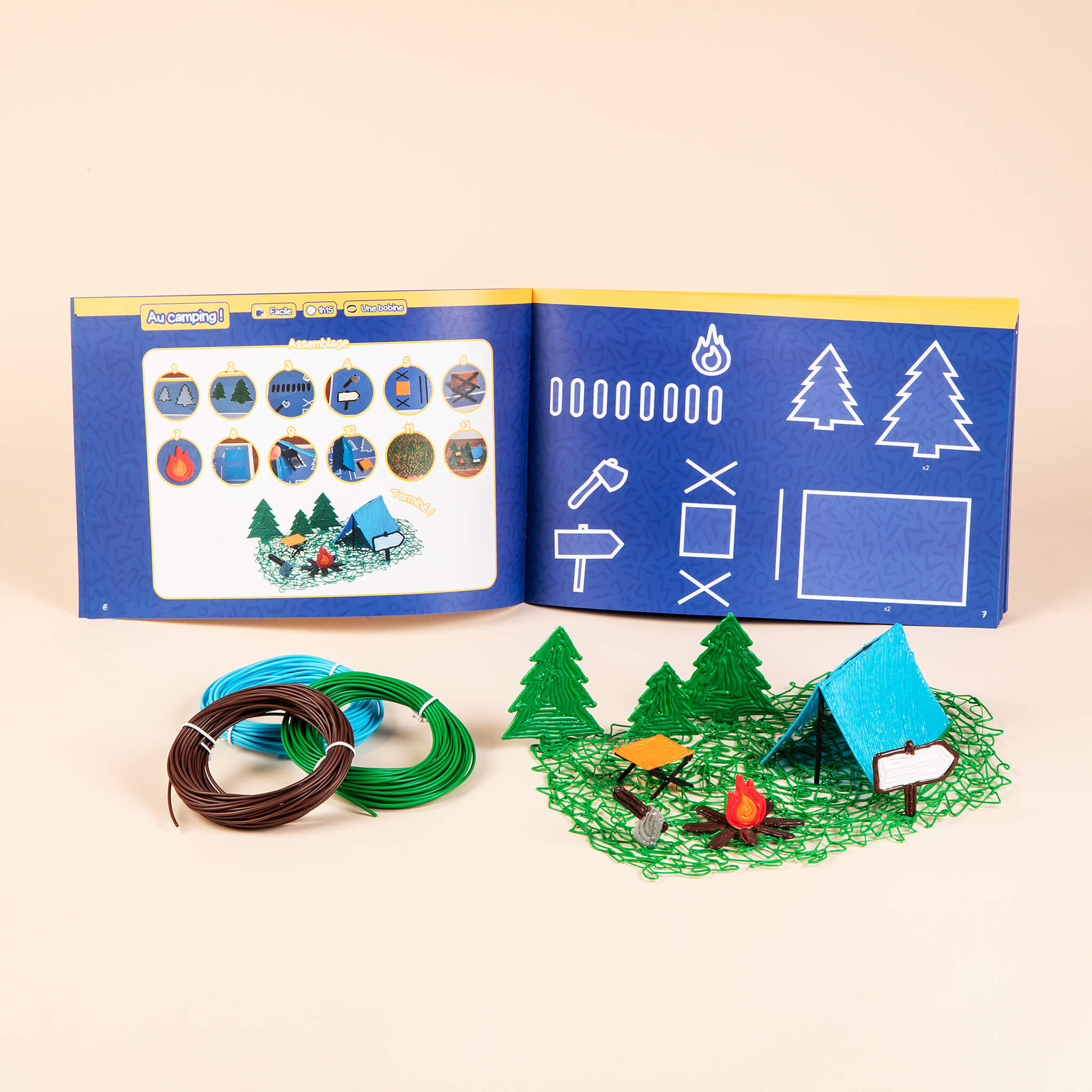 Cuaderno Experto 3D Pen'Up 3D, modelos para bolígrafo 3D
