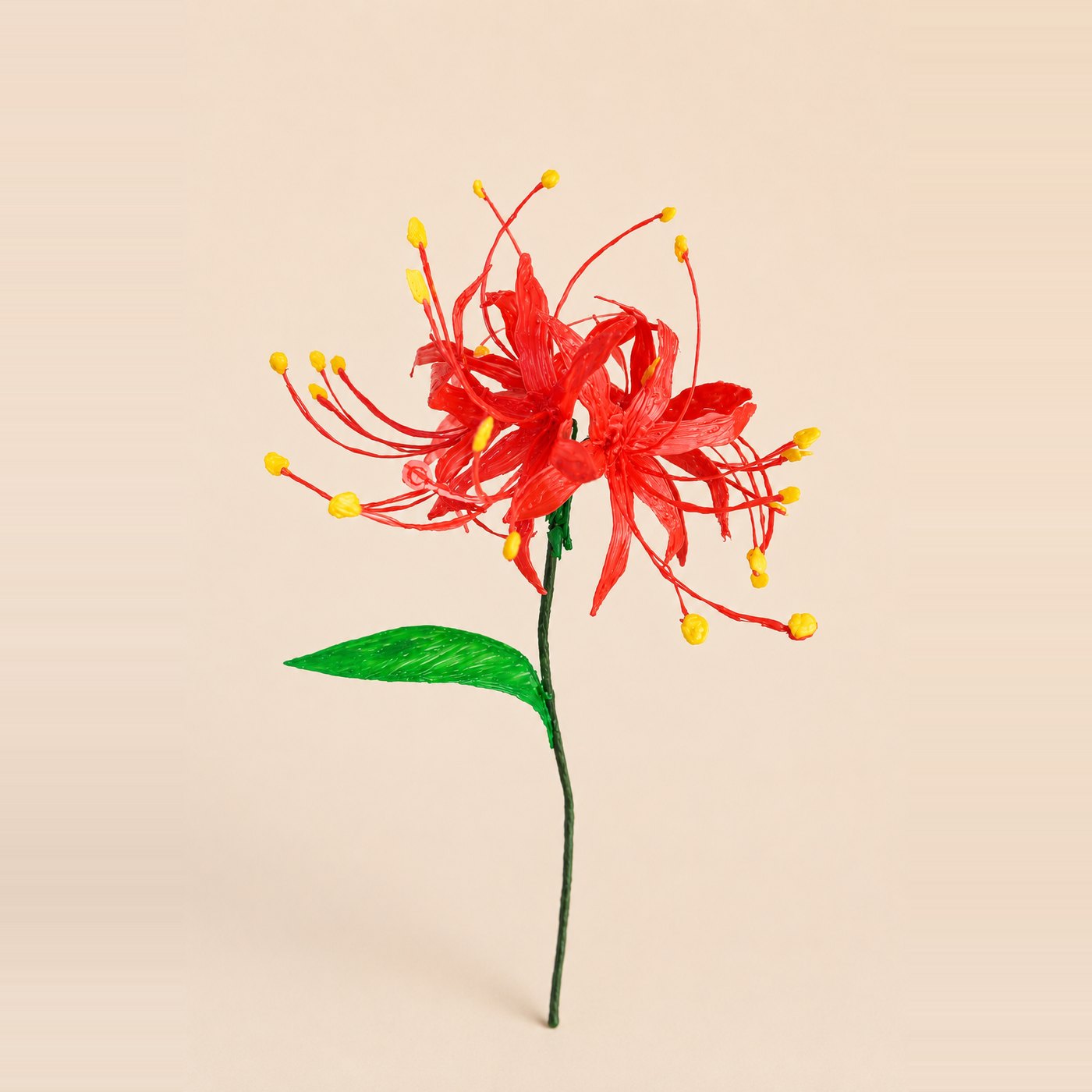 Lys araignée realise au stylo 3D Pen'Up