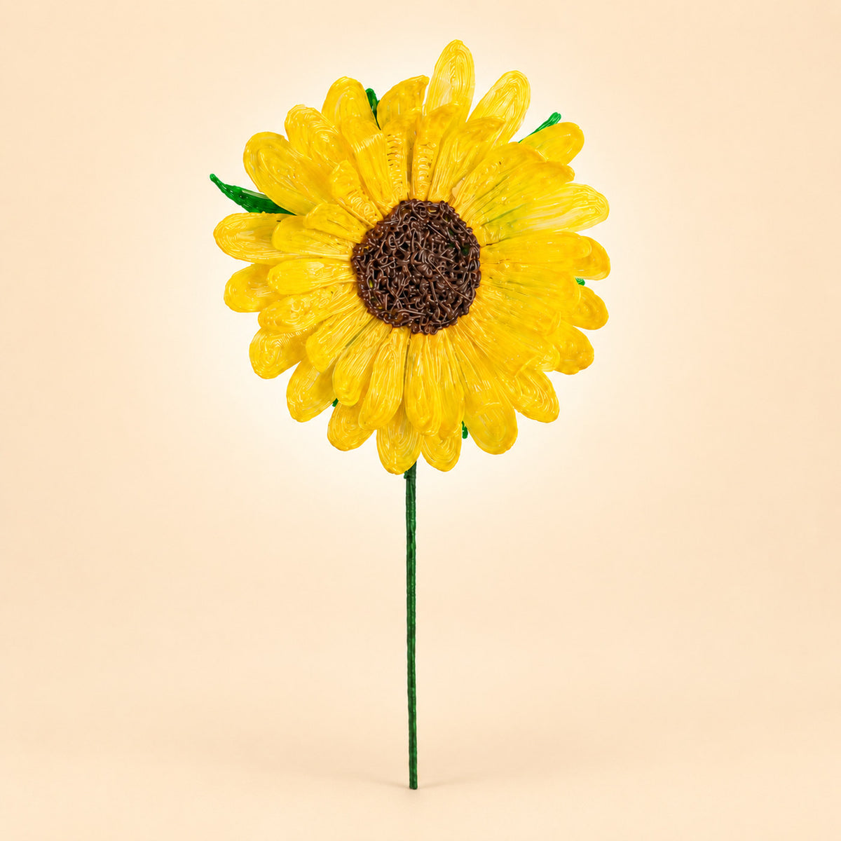Girasol amarillo realizado con el bolígrafo 3D Pen'Up y el Kit Floral