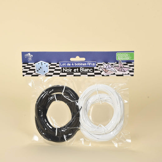 Noir et Blanc - lot de 4 bobines Fil'Up