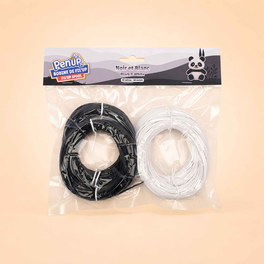 Noir et Blanc - lot de 4 bobines Fil'Up
