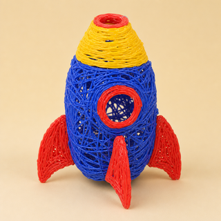 Pot à crayons fusée