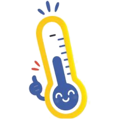 Lächelndes Thermometer