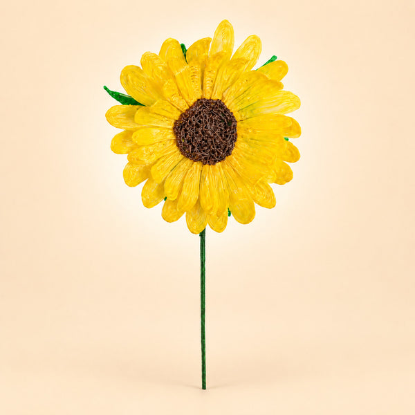 Tournesol jaune réalisé au stylo 3D Pen'Up avec le Kit Floral