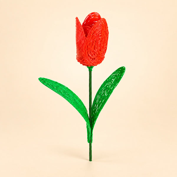 Tulipe rouge réalisée au stylo 3D Pen'Up avec le Kit Floral