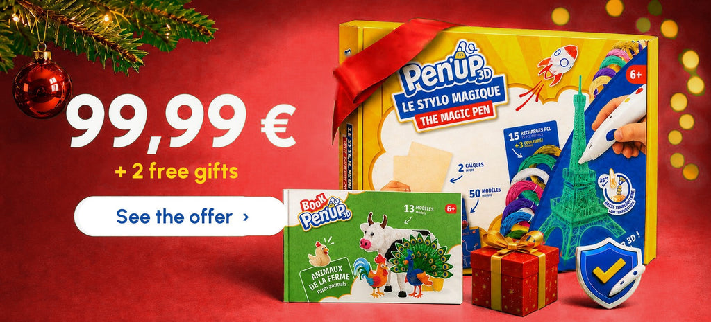 Christmas offer: Complete Pen'Up 3D Pack for €99.99 with 2 free gifts