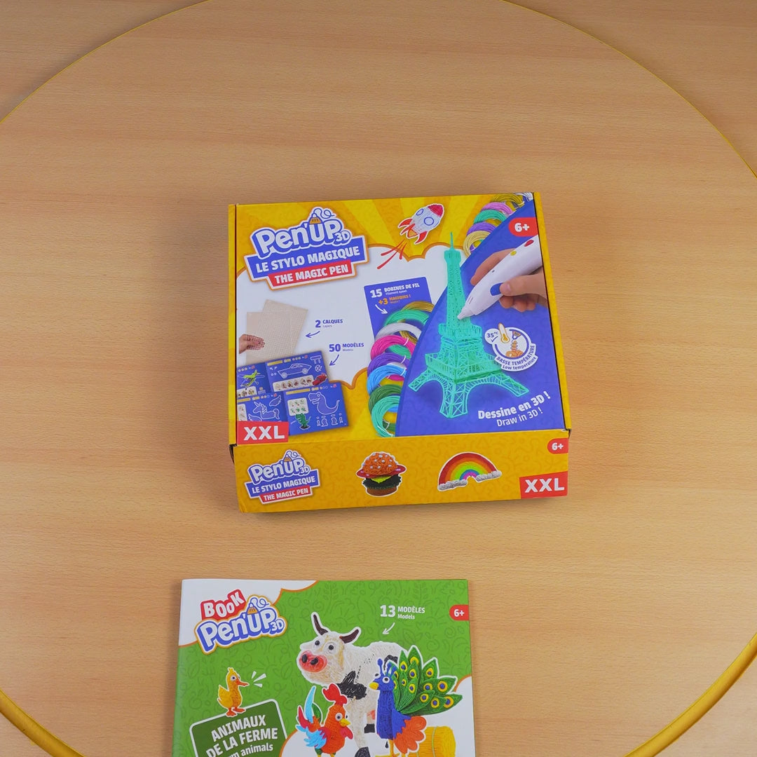 Déballage du Pack Maxi de Noël Pen'Up 3D : tout le contenu du Pack Complet, du Kit Mécanique et du Kit Floral